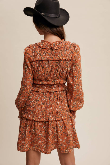 Listicle - Floral Smocked Mini Dress LD1467