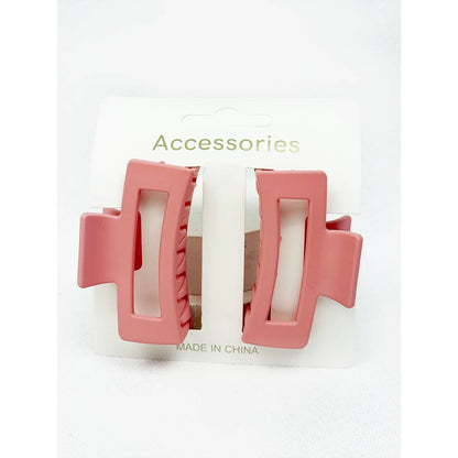 DUO Small Cut Out Rectangle Hair Claw