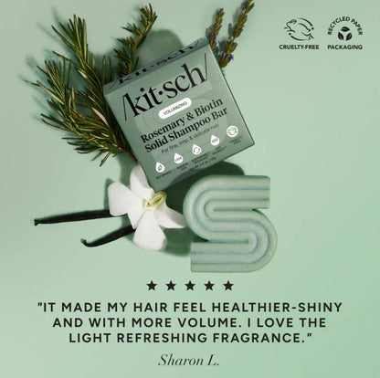 KITSCH - Rosemary & Biotin Volumizing Shampoo & Conditioner Bar Combo