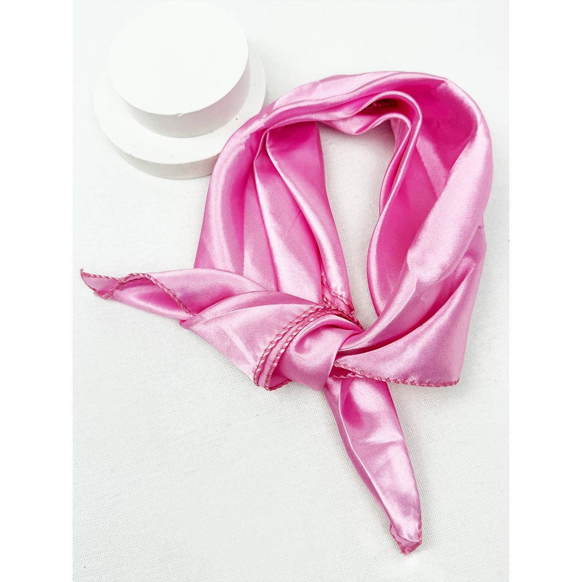 Love and Repeat - Multiuse Soft Tone Solid Satin Scarf