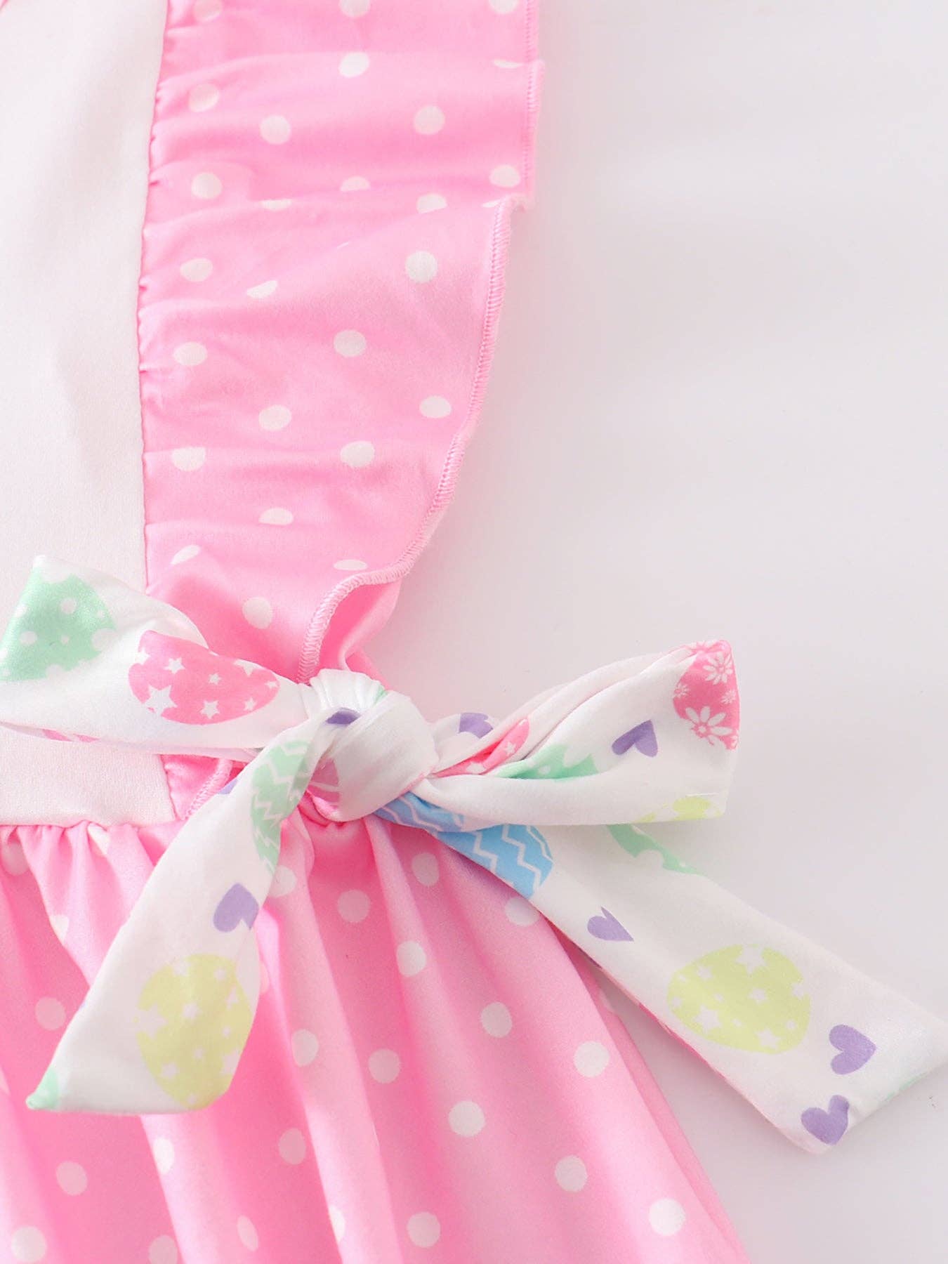Rylee Faith Designs - Pink Rabbit Ruffle Girl Dress