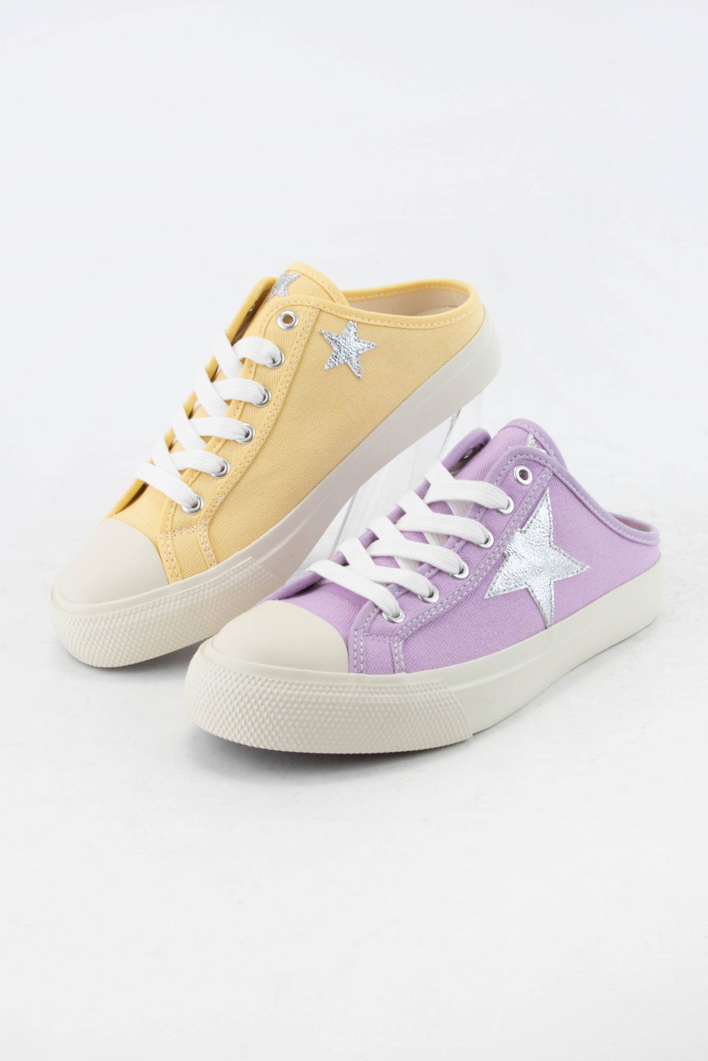 CCOCCI - ZOE Star Patch Mule Sneakers Canvas Slip-On Backless Sneaker