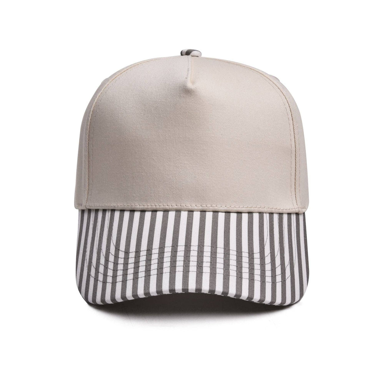 Mae Belles - Striped Two Tone Snap Back Trucker Hat