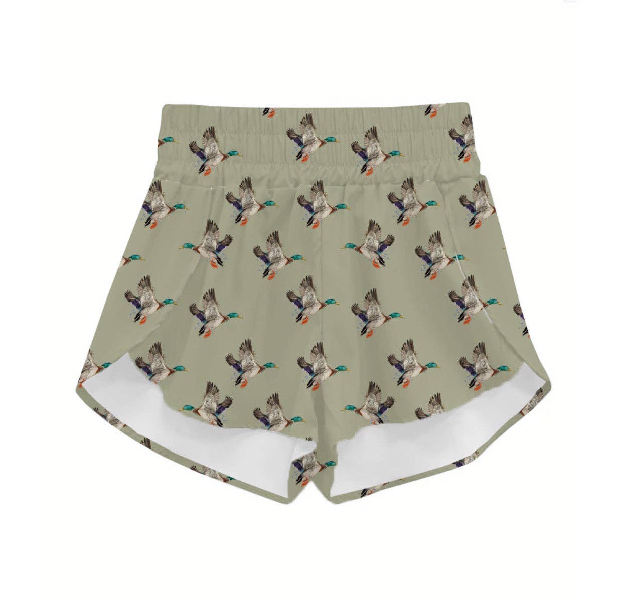 The Front Porch Label - Green Duck Shorts