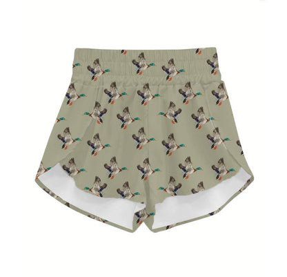 The Front Porch Label - Green Duck Shorts