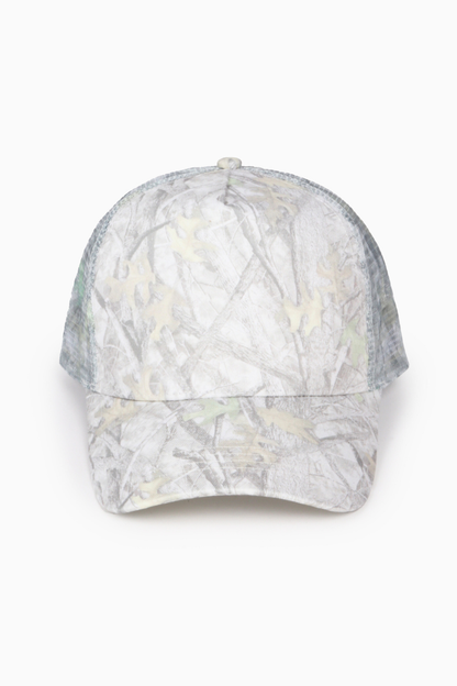 David And Young - Camo Woods Print Mesh Back Trucker Cap