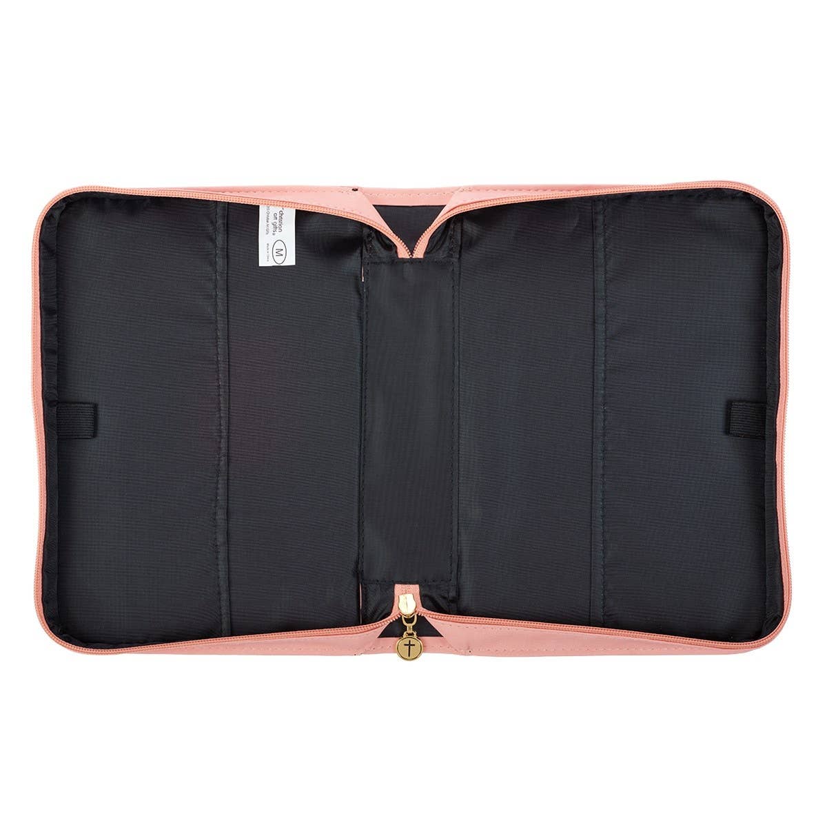 Christian Art Gifts - He Works All Things for Good Floral Faux Leather Bible Cover