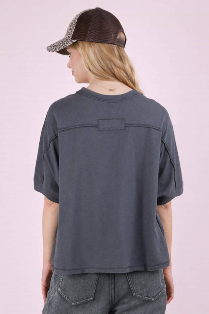 ECO Oversized Crop Comfy Knit Top