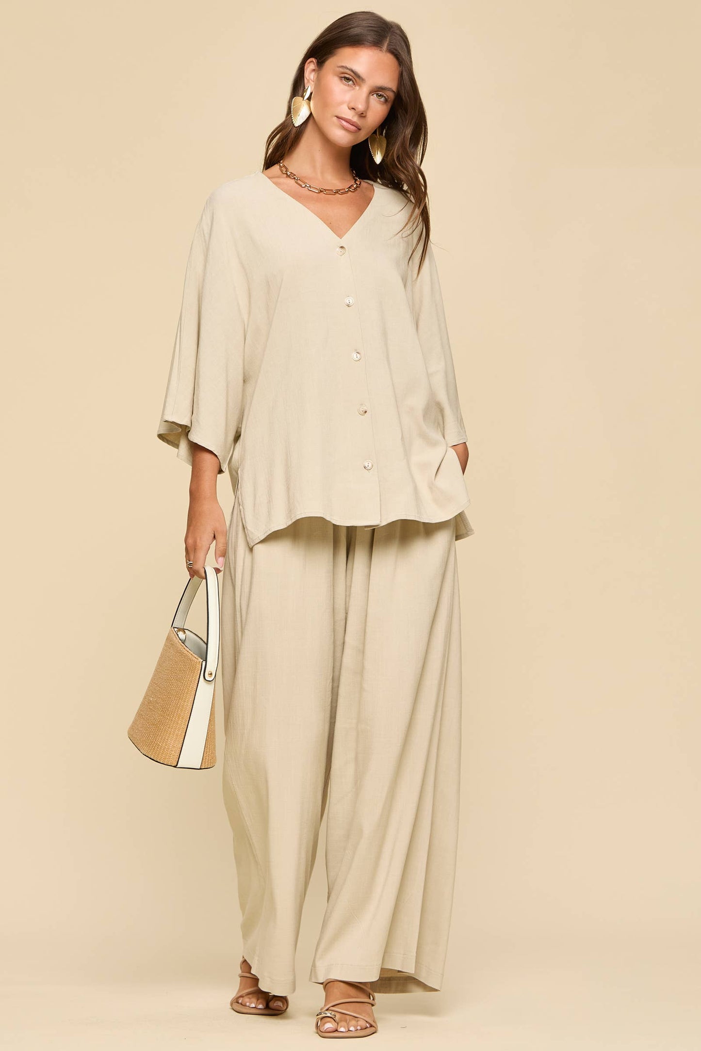 Dear Scarlett - 2-Piece Linen Summer Set