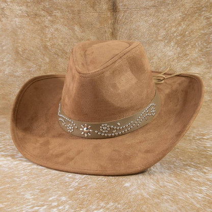Anarchy Street - Silver Studded Concho Band Cowboy Hat