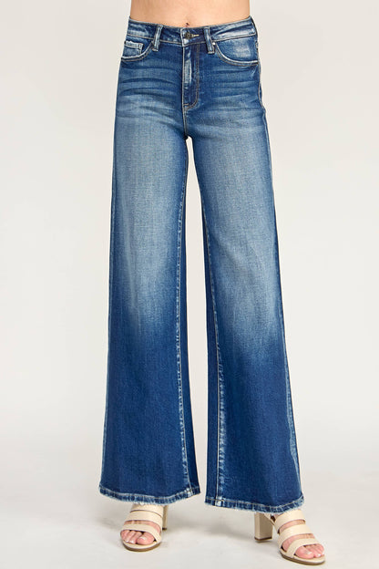 Petra153 - P7028W-DM SUPER SOFT TOUCH HIGH RISE COMFORT WIDE LEG