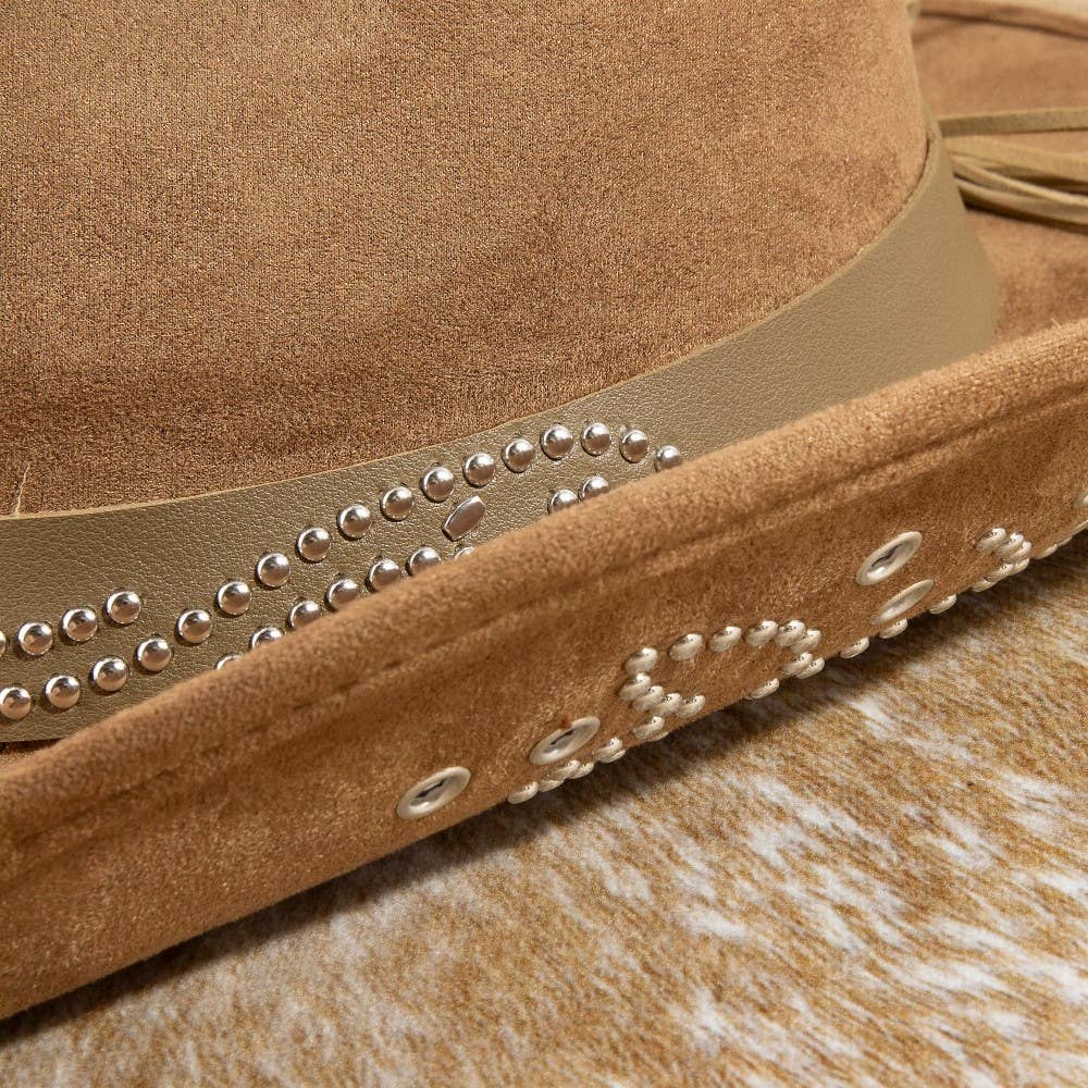Anarchy Street - Silver Studded Concho Band Cowboy Hat