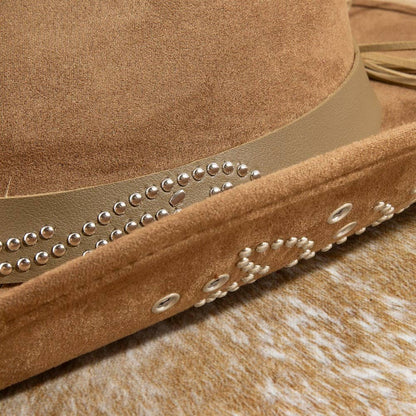 Anarchy Street - Silver Studded Concho Band Cowboy Hat