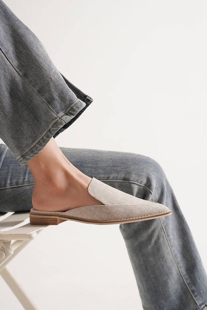 BEAST FASHION - GRIM-10-W Textured Mule Loafers