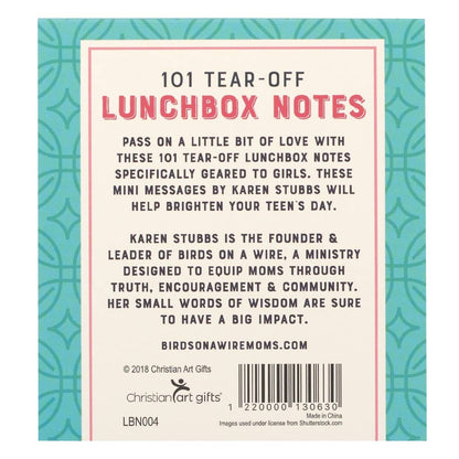 Christian Art Gifts - 101 Lunchbox Notes for Girls