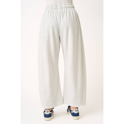 mittoshop - COTTON FRENCH TERRY PULL-ON BARREL LEG PANTS