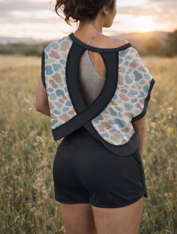The Front Porch Label - Camo Cross-Back Shirt