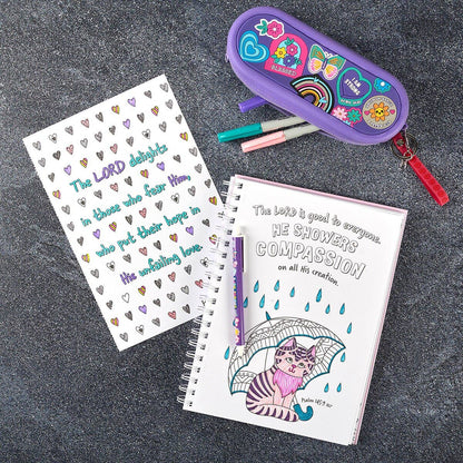 Christian Art Gifts - Coloring Book Favorite Bible Verses for Girls Wirebound