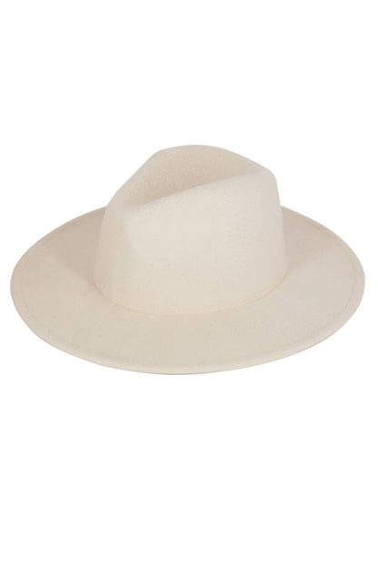 Anarchy Street - Solid Flat Brim Panama Hat