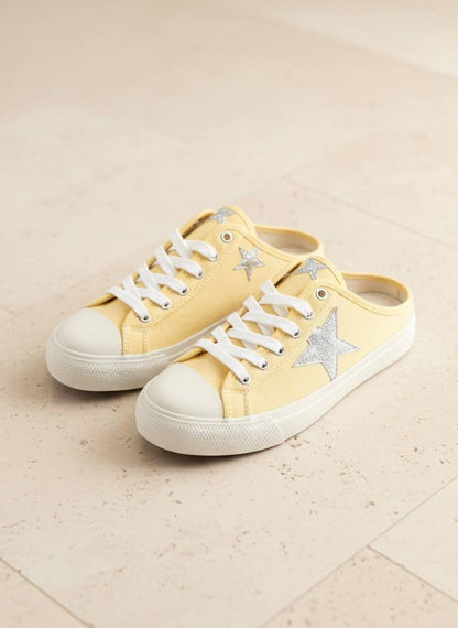 CCOCCI - ZOE Star Patch Mule Sneakers Canvas Slip-On Backless Sneaker