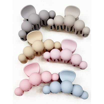 Soft Matt Bubble Pearl Hair Claw Clips