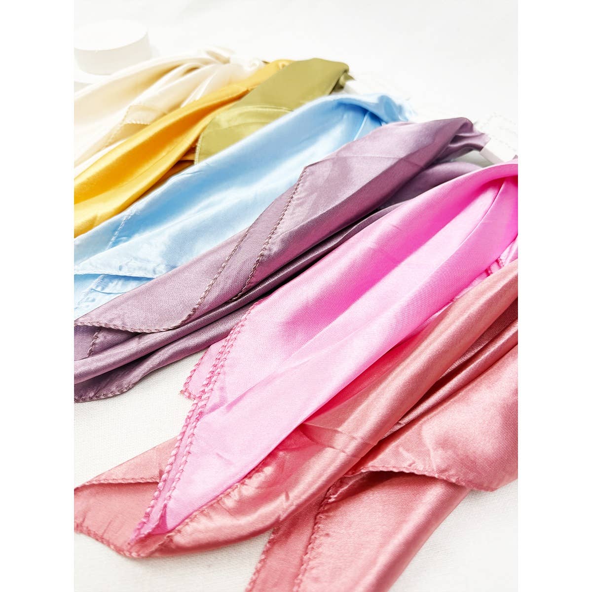 Love and Repeat - Multiuse Soft Tone Solid Satin Scarf