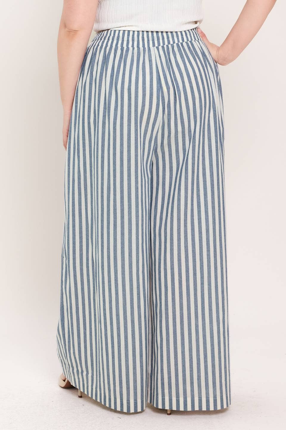 FLYING TOMATO - A striped woven pant - FP2199T-P