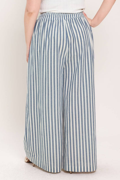 FLYING TOMATO - A striped woven pant - FP2199T-P