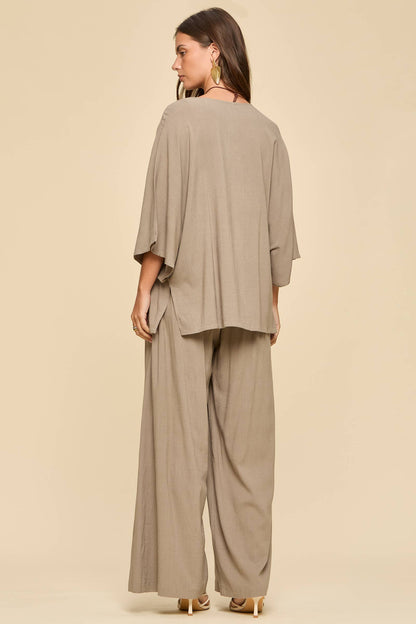 Dear Scarlett - 2-Piece Linen Summer Set
