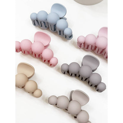 Soft Matt Bubble Pearl Hair Claw Clips