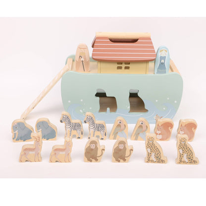 Noah’s Ark Shape Sorter – Wooden Animal Toy Ages 2+