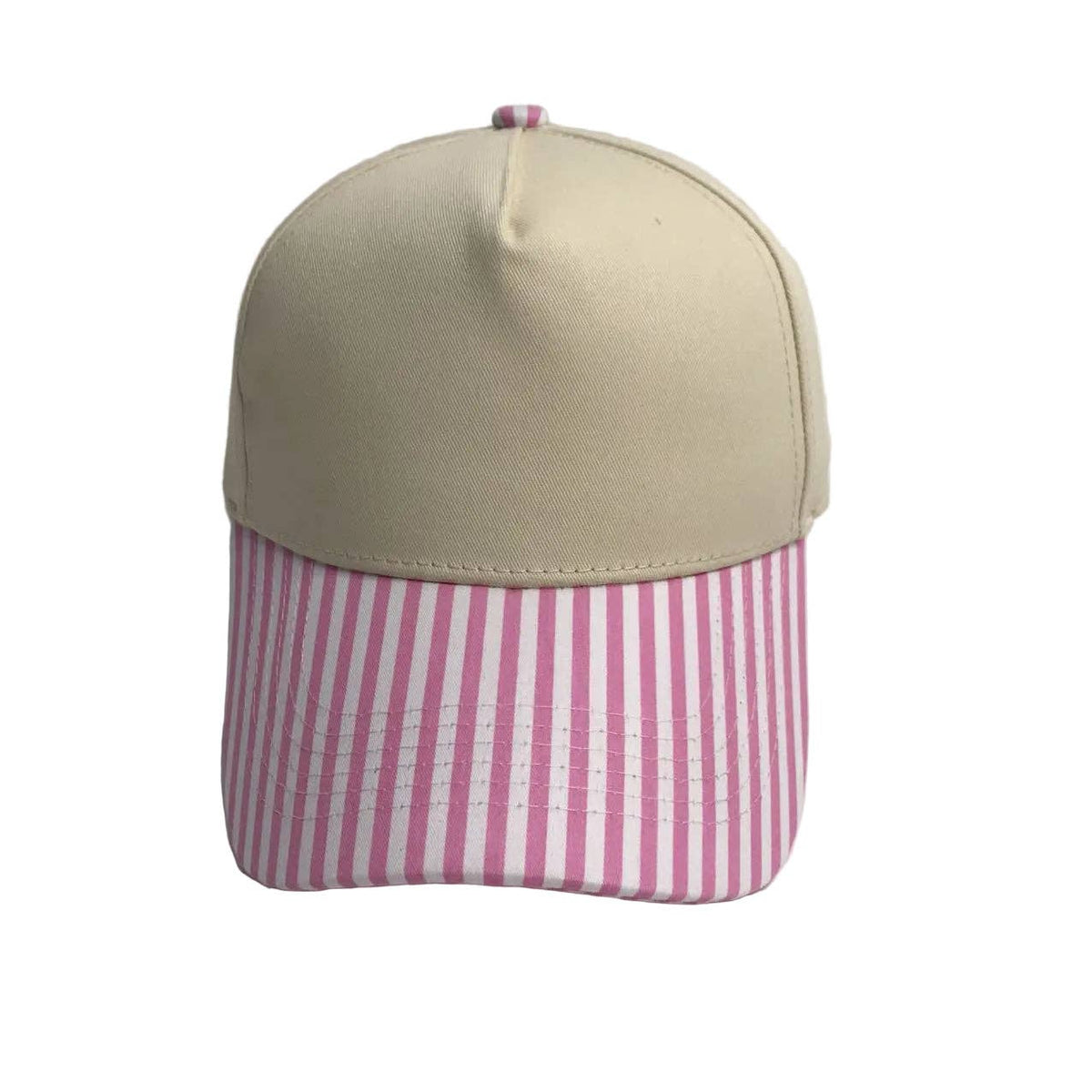 Mae Belles - Striped Two Tone Snap Back Trucker Hat
