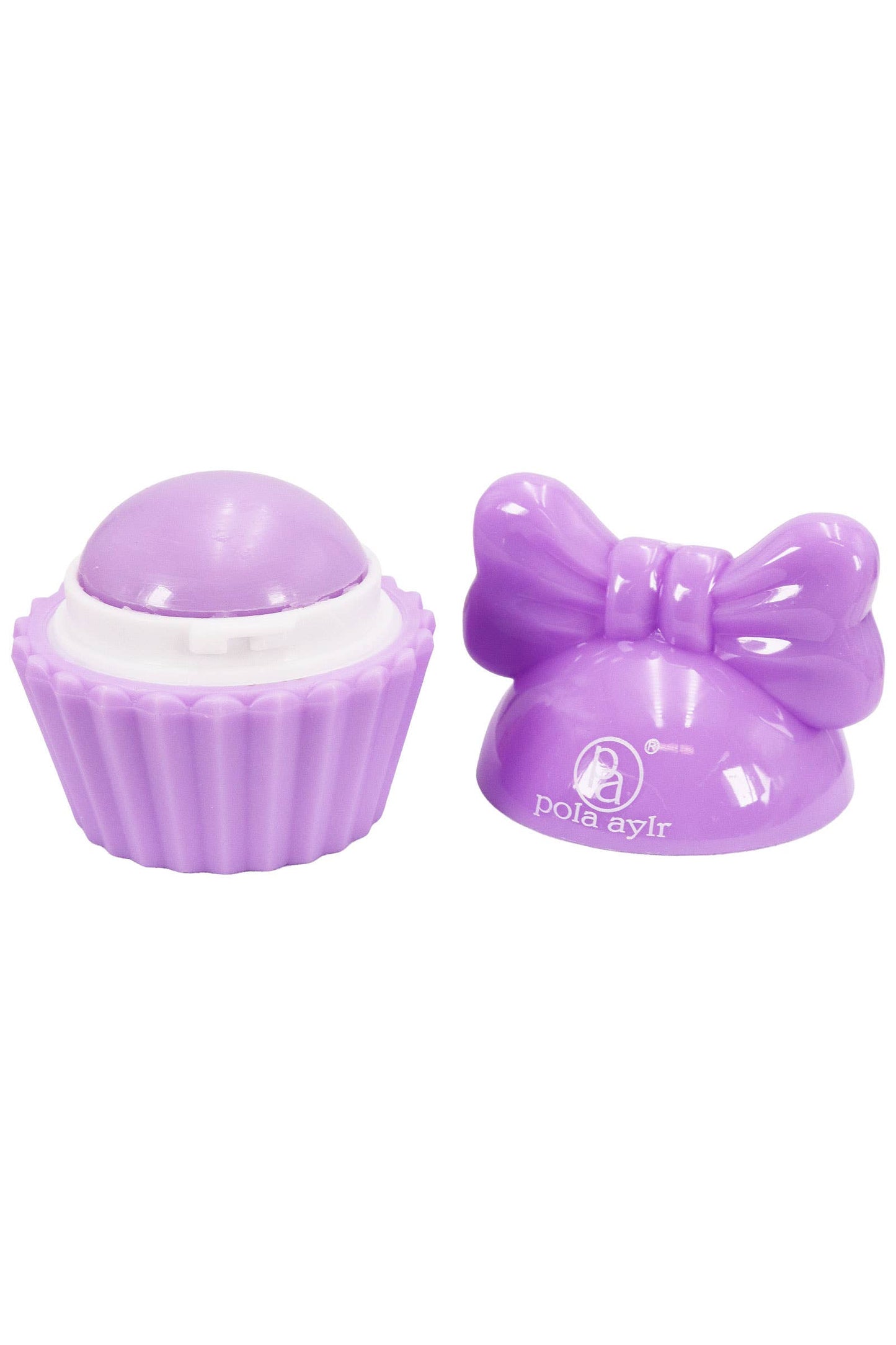 Cap Zone - Cupcake Ribbon Bow Round Lip Balm - 24 Pcs