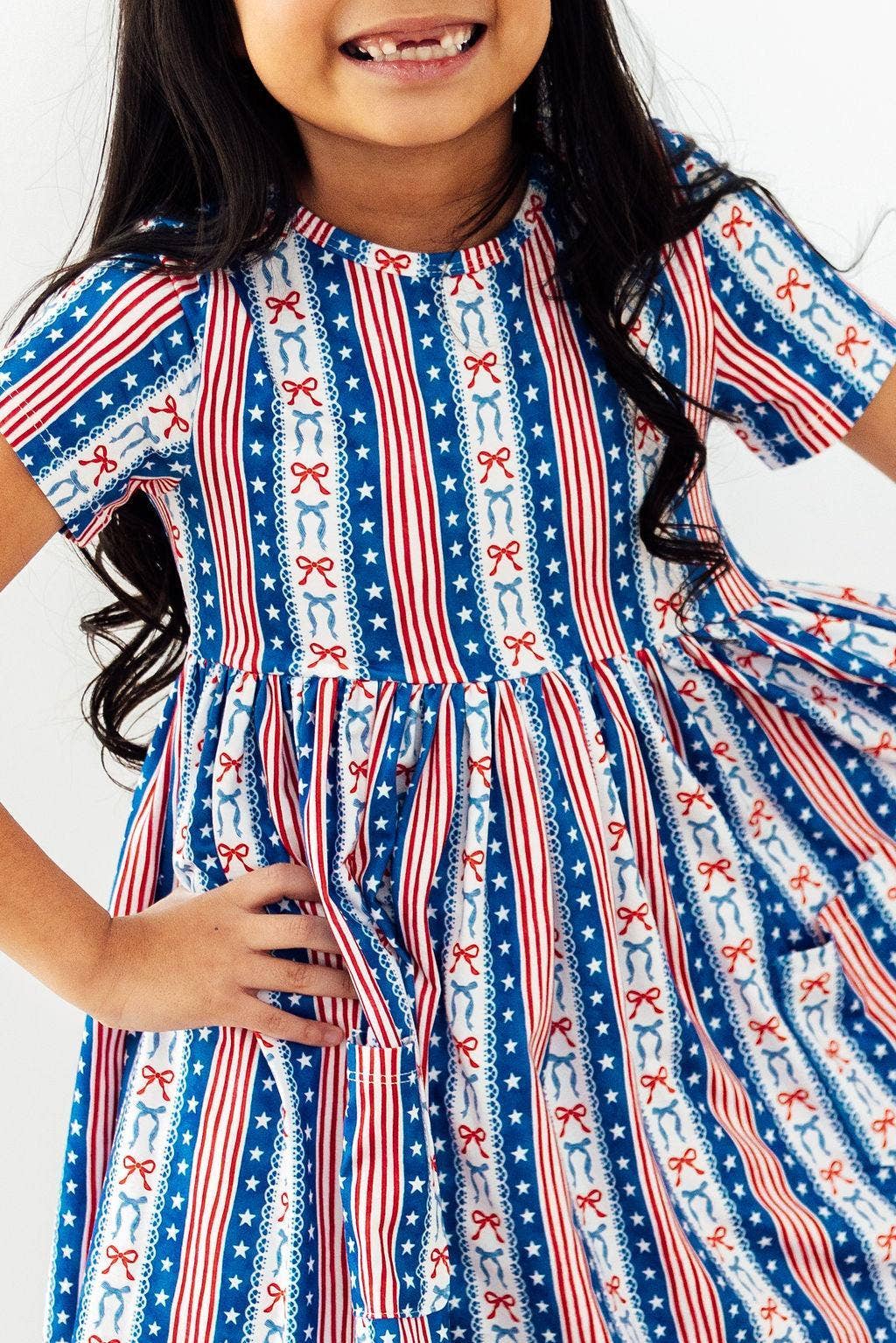 Mila & Rose - All-American Girl S/S Pocket Twirl Dress