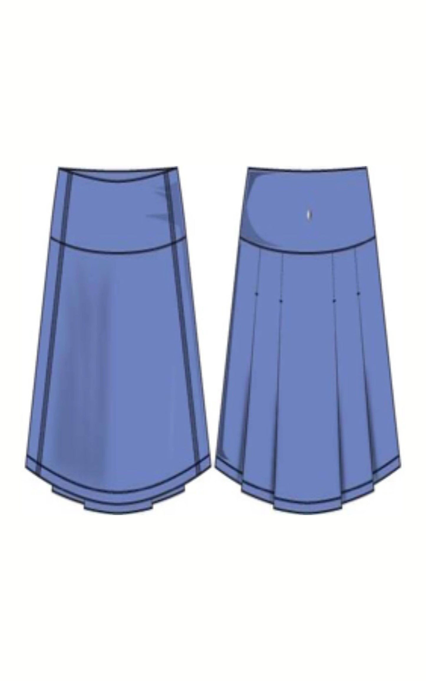 Girls Athletic Skirt with Inner Shorts