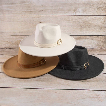 Anarchy Street - Double Belt Strap Fedora Hat