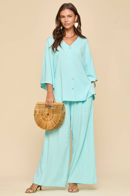 Dear Scarlett - 2-Piece Linen Summer Set