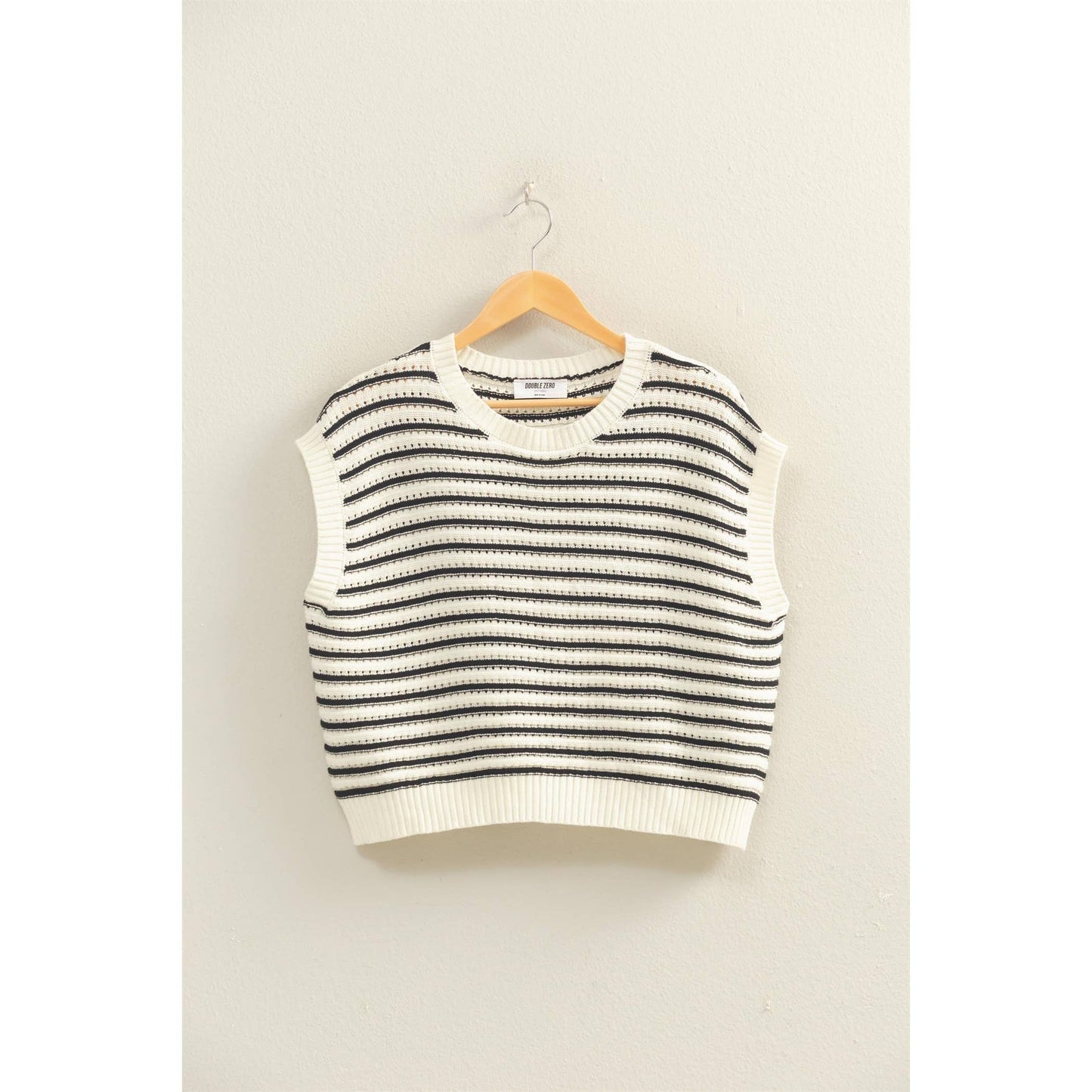 HYFVE - Striped Sleeveless Crew Neck Top