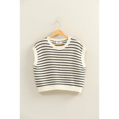 HYFVE - Striped Sleeveless Crew Neck Top