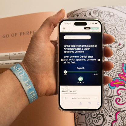 Free Luma - Walk By Faith NFC Bible Verse Bracelet