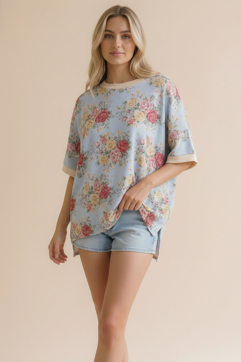The Shimmer Shack PLUS Haptics Floral Top