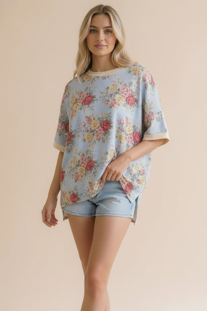 The Shimmer Shack PLUS Haptics Floral Top