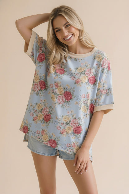 The Shimmer Shack PLUS Haptics Floral Top