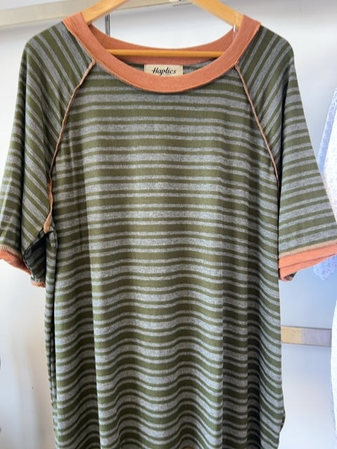 Haptics Olive Stripe