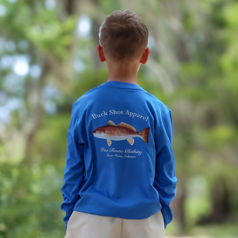Colonel Blue Buck Shot Apparel Youth Beachmo Redfish Dry-fit, {{Size}{{Sku}}