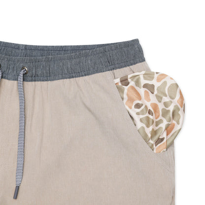 Burlebo HEATHER KHAKI VENADO CAMO LINER shorts