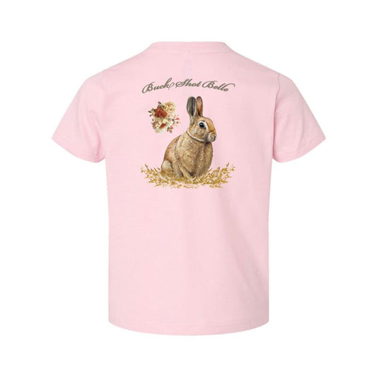 Light Pink Buck Shot Apparel Kids Buck Shot Bunny Short Sleeve T-shirt, {{Size}{{Sku}}