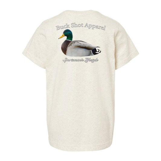 Oatmeal Buck Shot Apparel Kids Mallard T-shirt, {{Size}{{Sku}}