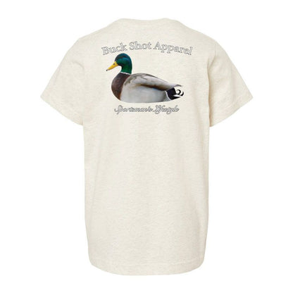 Oatmeal Buck Shot Apparel Kids Mallard T-shirt, {{Size}{{Sku}}